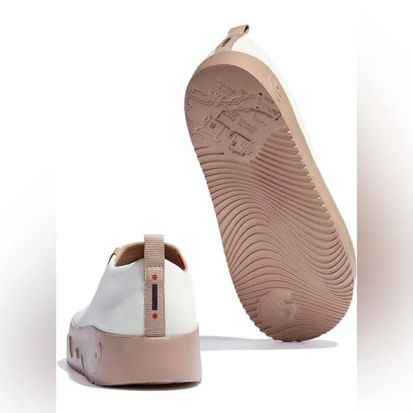 UIN Women's Walking Shoes Slip On Casual Fashion Sneaker (Toledo 9 -heron White)