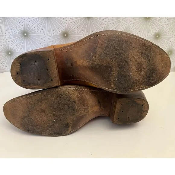 Unbranded tan cowboy/girl boots. Size 11 (M)