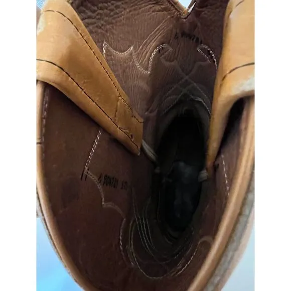 Unbranded tan cowboy/girl boots. Size 11 (M)