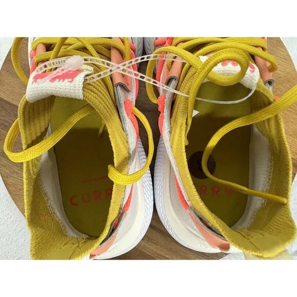 Under Armour Curry Flow Cozy Ivory Zeppelin Yellow 3023815-108 men size 8
