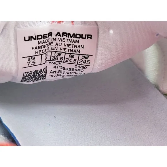 Under Armour Hovr Mega Mvmnt White 3023873 102 Shoes Womens Size 7.5