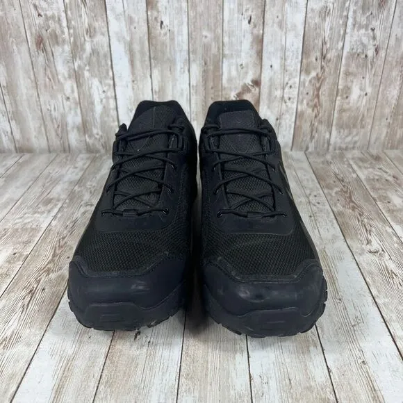 Under Armour Valsetz low Men's All-Black Tactical Athletic Sneakers‎ Size 13
