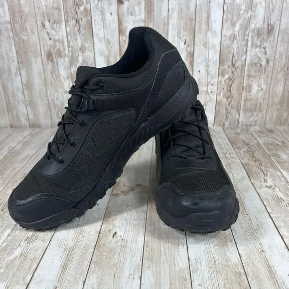 Under Armour Valsetz low Men's All-Black Tactical Athletic Sneakers‎ Size 13