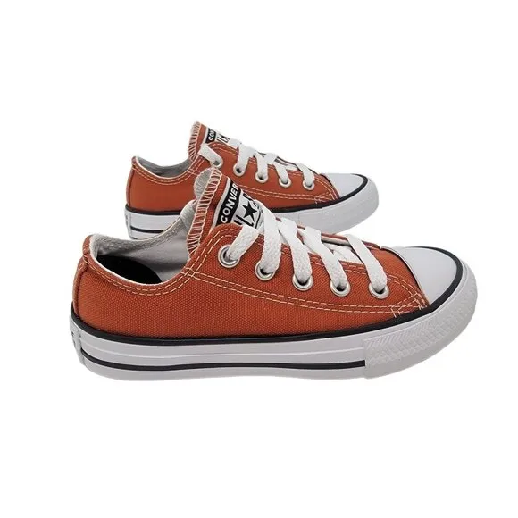🤩Unisex Converse Youth Shoes Sz 11 CTAS OX Brown Canvas Sneakers A04427C Basic