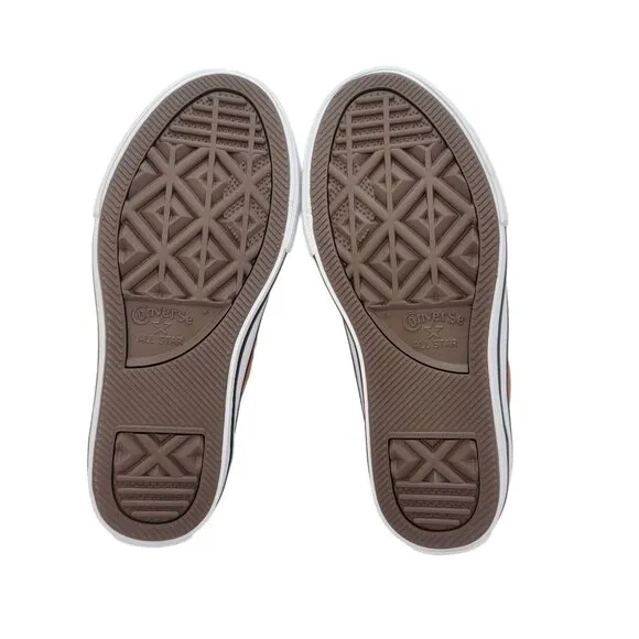 🤩Unisex Converse Youth Shoes Sz 11 CTAS OX Brown Canvas Sneakers A04427C Basic