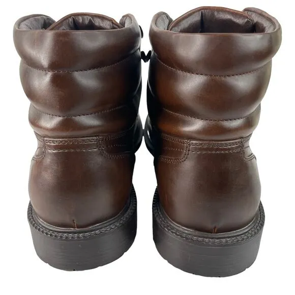 Unlisted by Kenneth Cole Roll With It Faux Leather Boots Brown Mens 13 M