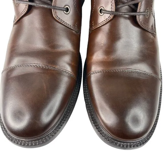 Unlisted by Kenneth Cole Roll With It Faux Leather Boots Brown Mens 13 M