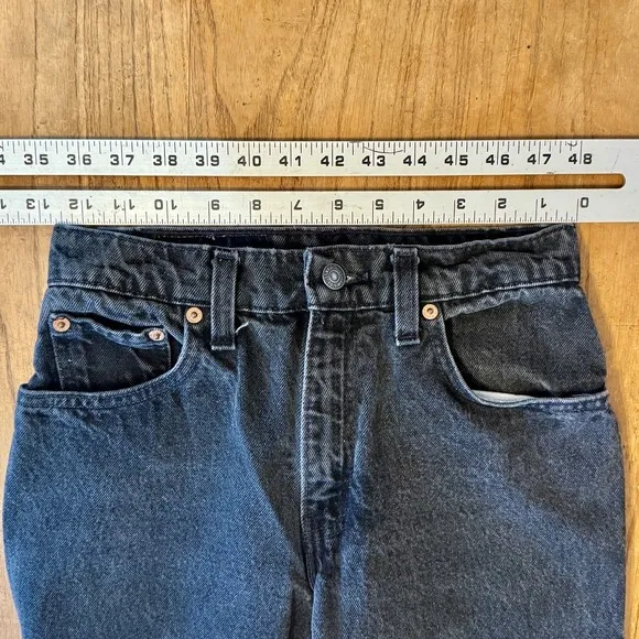 USA Vintage Levi's 550 Relaxed Fit Tapered Leg Black Jeans Women's