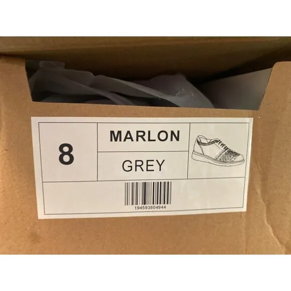 Vance Co. Men's Marlon Knit Casual Dress Shoes Gray NIB Size 8