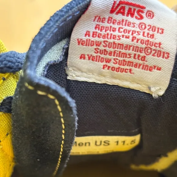 VANS Beatles Linter Edition Sneakers Men’s 11.5