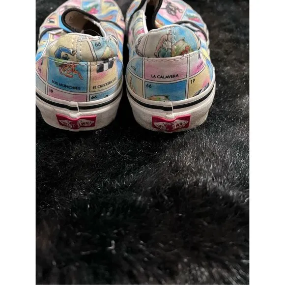 Vans classic slip on LA Loteria style Size 8.5 shoes comfort shoes bingo