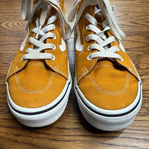 Vans Color Theory SK8- Hi Kids High-Top Sneakers - Golden Yellow Size 2.0