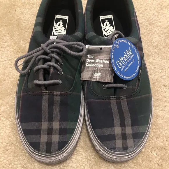 Vans Era The Overwashed Collection Era Plaid Shoes. NWT! Sz 13