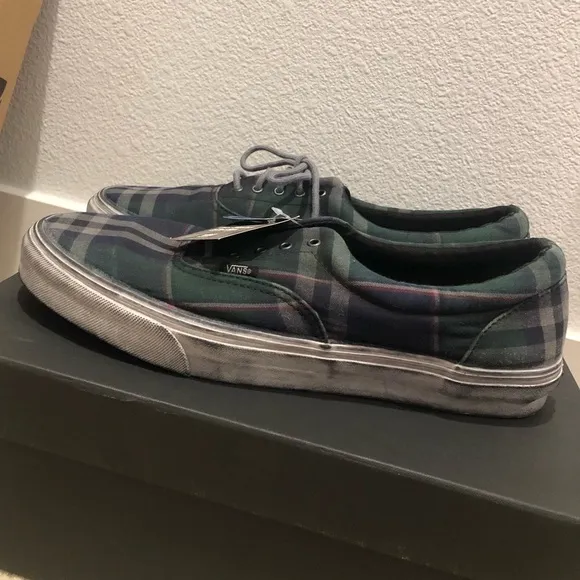 Vans Era The Overwashed Collection Era Plaid Shoes. NWT! Sz 13