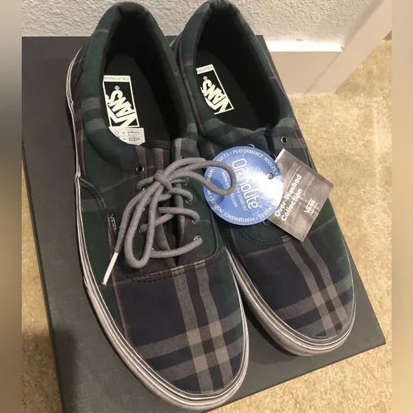 Vans Era The Overwashed Collection Era Plaid Shoes. NWT! Sz 13
