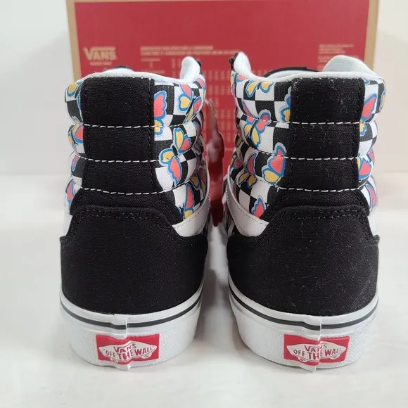 Vans Filmore Hi Butterfly Checkerboard Multi Sneakers Women's Size 10