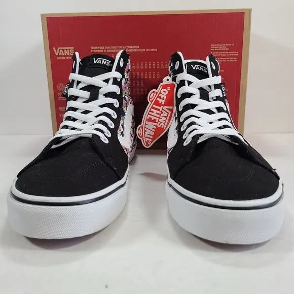 Vans Filmore Hi Butterfly Checkerboard Multi Sneakers Women's Size 10
