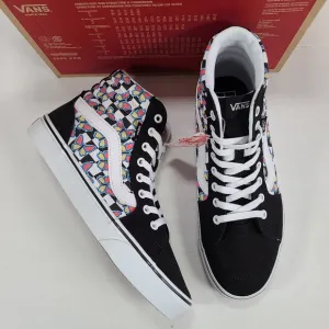 Vans Filmore Hi Butterfly Checkerboard Multi Sneakers Women's Size 10