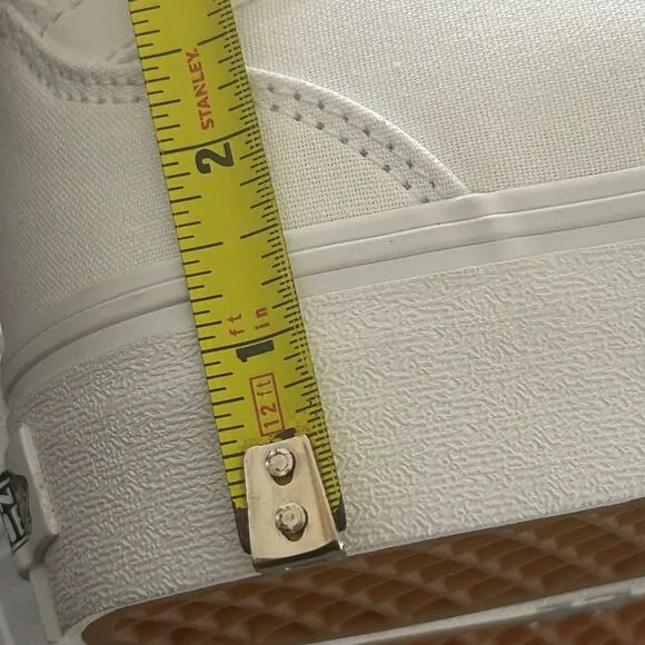 VANS Filmore hi top white platform lace up shoes sneakers women's 9 new