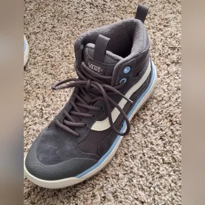 Vans Gray and White Athletic Shoes with Sporty Design