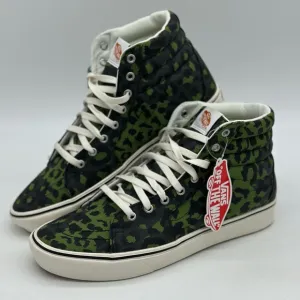 Vans Green and White High-Top Sneakers
