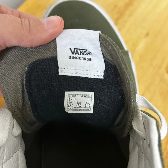 Vans‎ Green Sneakers size 13
