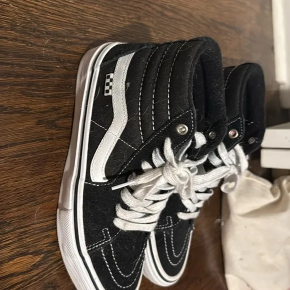 Vans High-Top Sneakers - Black and White