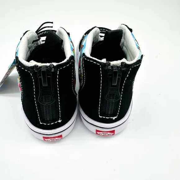 Vans Kids High-Top Black and White Sneakers Sailor Moon