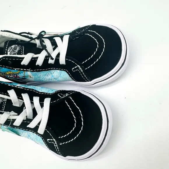 Vans Kids High-Top Black and White Sneakers Sailor Moon