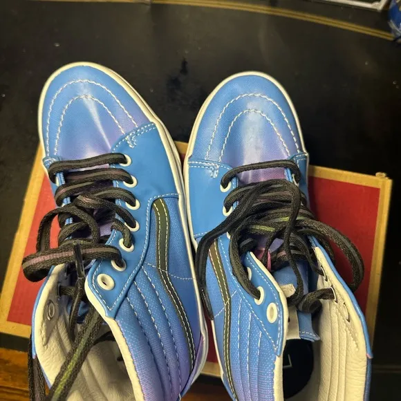 Vans Kids High-Top Sneakers - Blue and Black