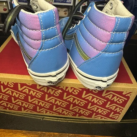 Vans Kids High-Top Sneakers - Blue and Black