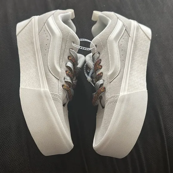 Vans KNU STACK Sneakers white with Multi Laces Sz 9.5