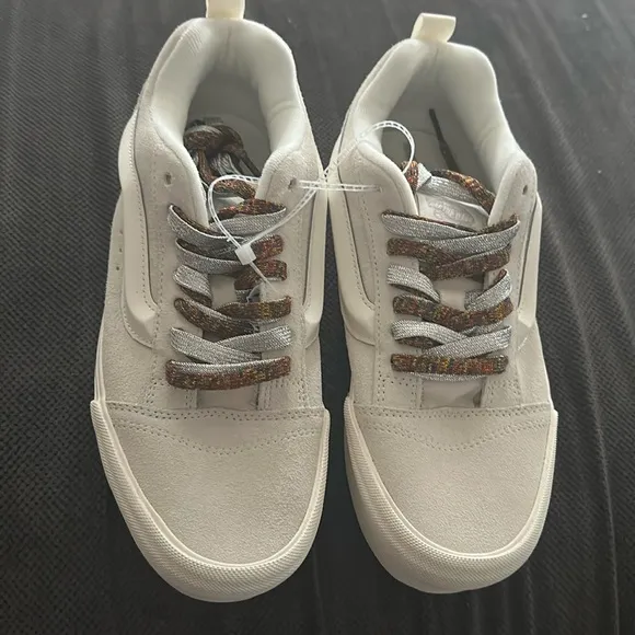 Vans KNU STACK Sneakers white with Multi Laces Sz 9.5