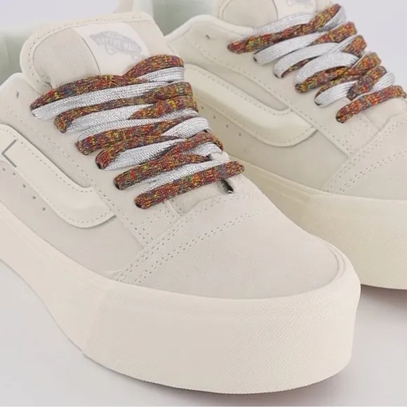 Vans KNU STACK Sneakers white with Multi Laces Sz 9.5