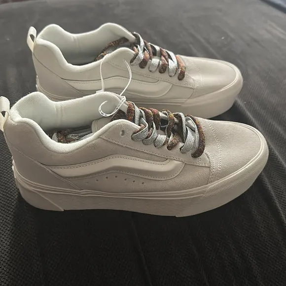 Vans KNU STACK Sneakers white with Multi Laces Sz 9.5