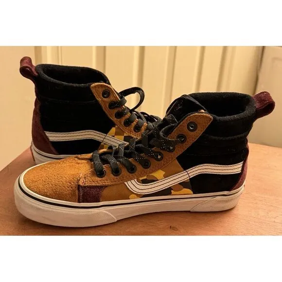 Vans Men sk8-hi 46 mte All Weather Shoes Size‎ 6.5 Camo/checkered EUC