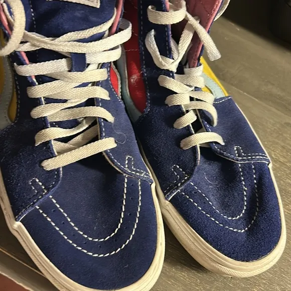 Vans men’s 10 - Colorful High-Top Sneakers