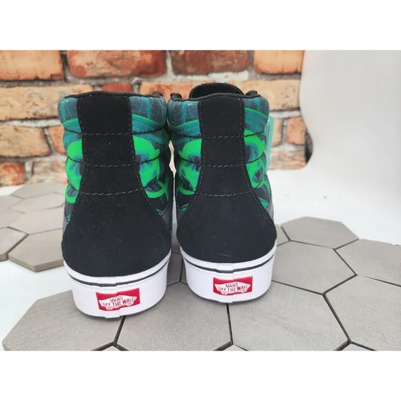 Vans Men's ComfyCush SK8-HI Shoes Sneakers After Dark Green &amp; Black Size 11.5