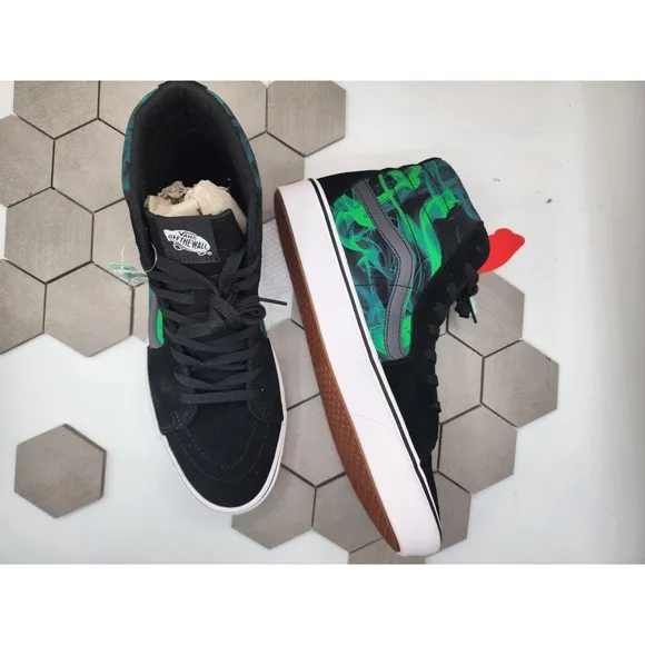 Vans Men's ComfyCush SK8-HI Shoes Sneakers After Dark Green &amp; Black Size 11.5