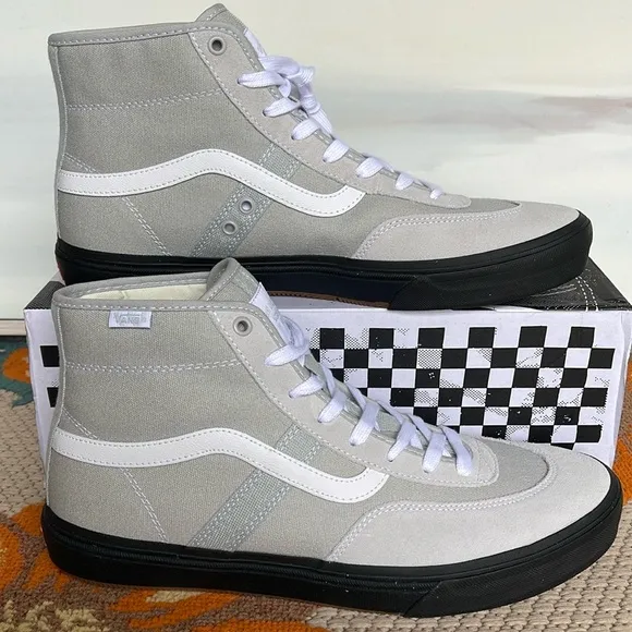 Vans Men’s Crockett High Light Gray/BlackVN0A5JIGBH8 Sneakers