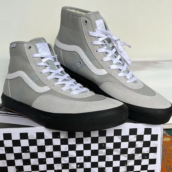 Vans Men’s Crockett High Light Gray/BlackVN0A5JIGBH8 Sneakers