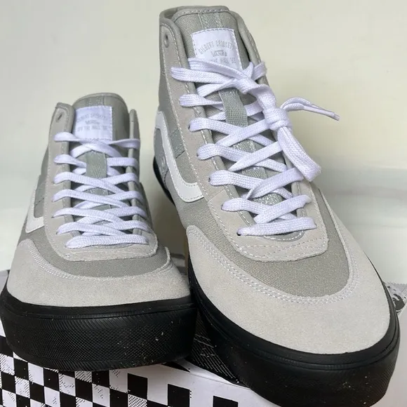 Vans Men’s Crockett High Light Gray/BlackVN0A5JIGBH8 Sneakers