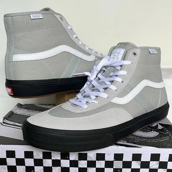 Vans Men’s Crockett High Light Gray/BlackVN0A5JIGBH8 Sneakers