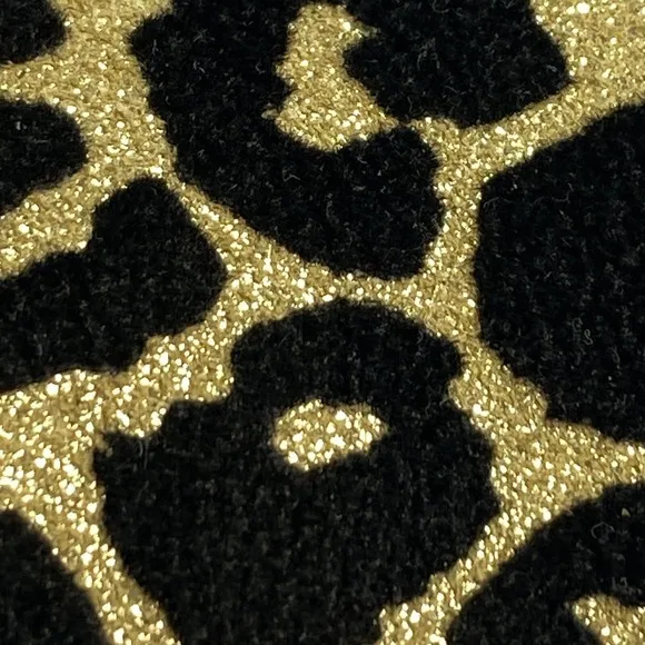 Vans Off The Wall Cheetah Leopard Print Slip On Shoes Juniors 4 Metallic Glitter