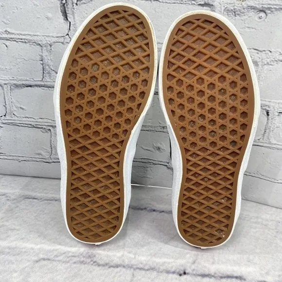 Vans Off The Wall Cheetah Leopard Print Slip On Shoes Juniors 4 Metallic Glitter