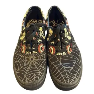 Vans Old Skool Glow Frights Glow-in-the-Dark Low 5.5 Men/Women 7 Skull Web Shoe