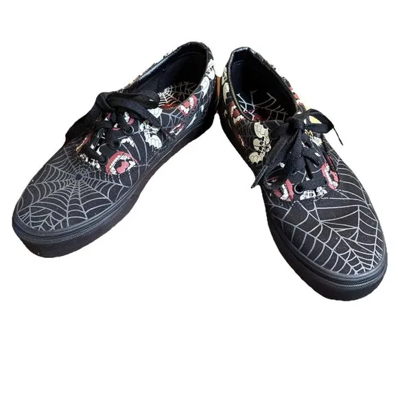 Vans Old Skool Glow Frights Glow-in-the-Dark Low 5.5 Men/Women 7 Skull Web Shoe