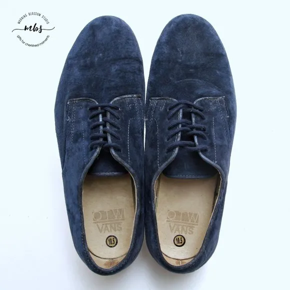 Vans OTW Navy Blue Suede Derby Comfort Shoes
