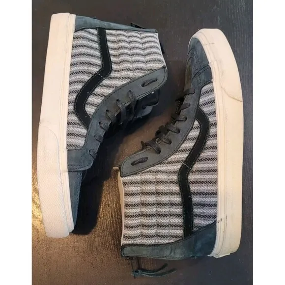 VANS SK8 CALIFORNIA Hi Top ZIP Italian Weave Skate Shoes Men's 8.5 Wmns 10 Zip