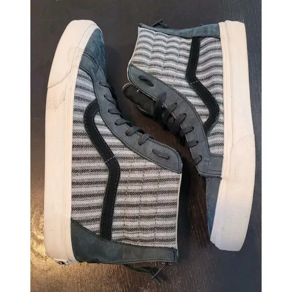 VANS SK8 CALIFORNIA Hi Top ZIP Italian Weave Skate Shoes Men's 8.5 Wmns 10 Zip